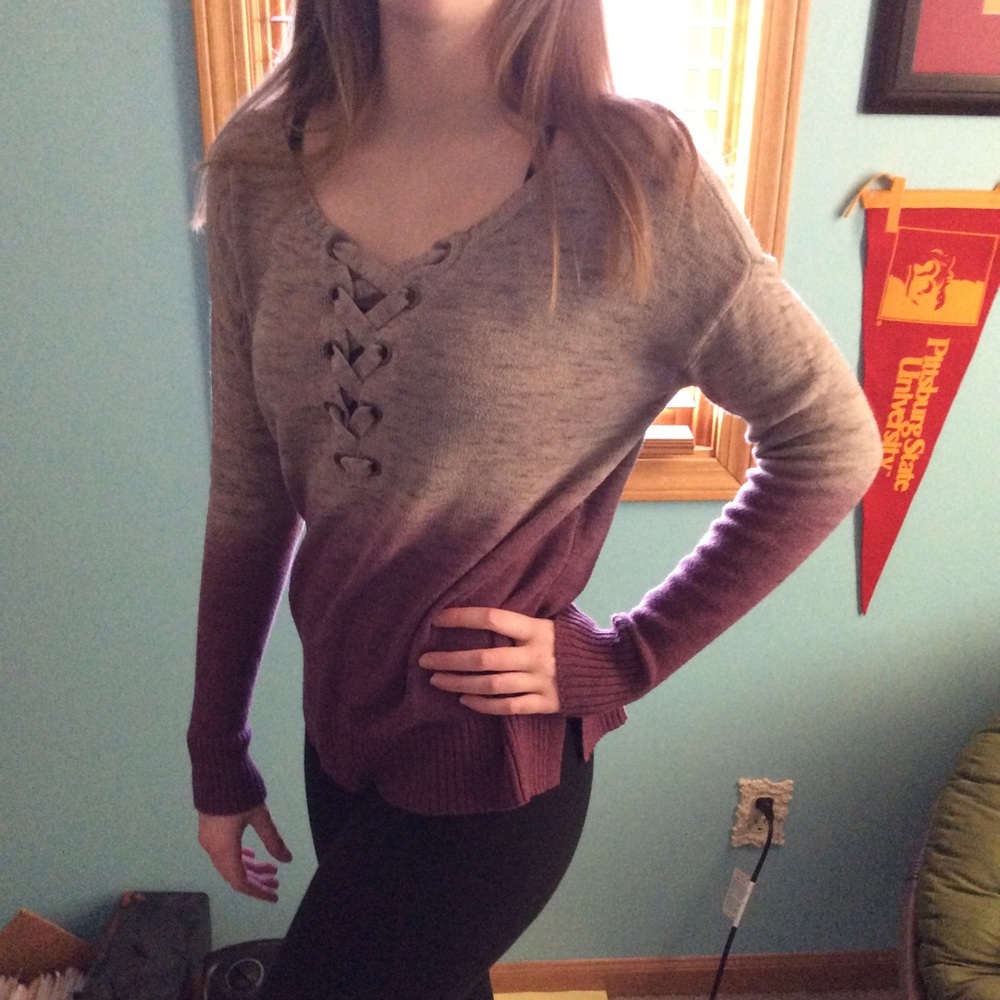 Gradient sweater